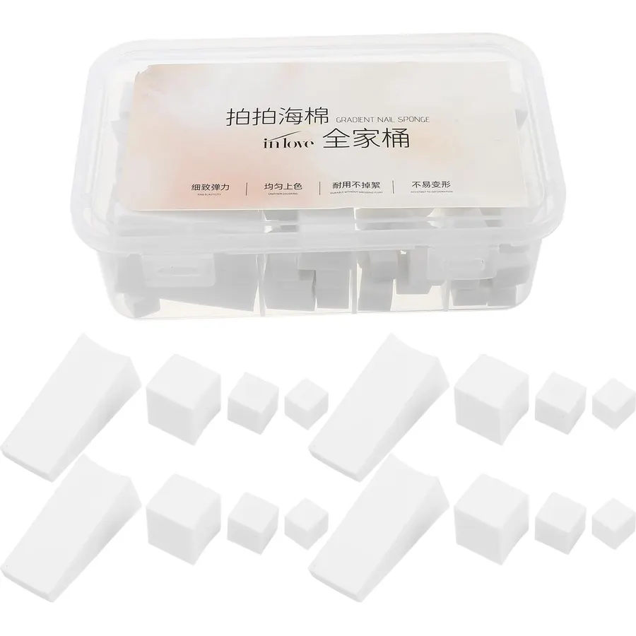 1 Box Mini Nail Sponges for Ombre Art, High Density Soft Sponge Tools