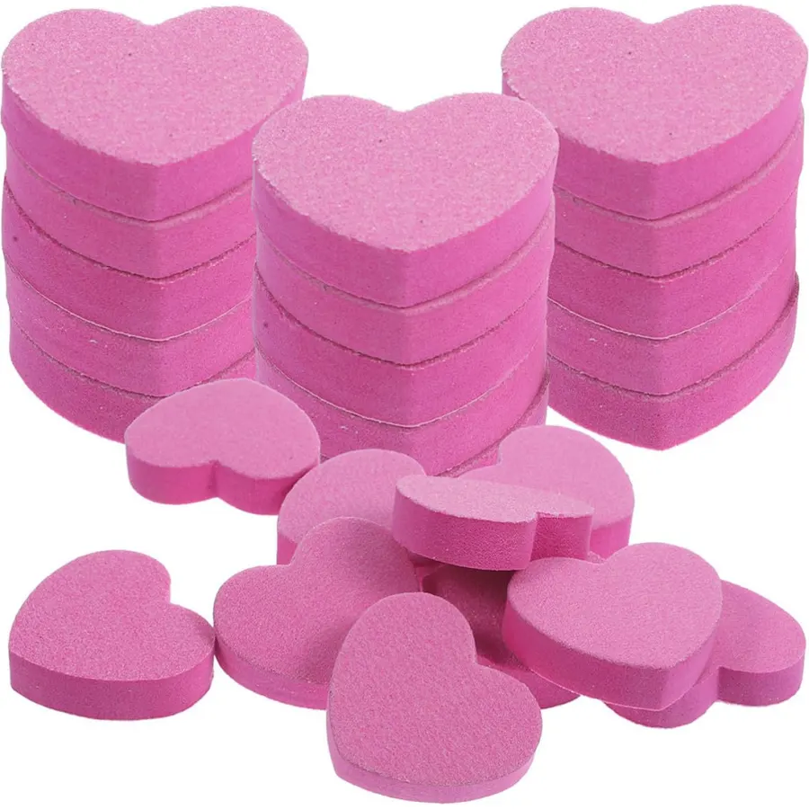 100pcs Compact Nail File Buffer Block, Dual-Sided Manicure Tool