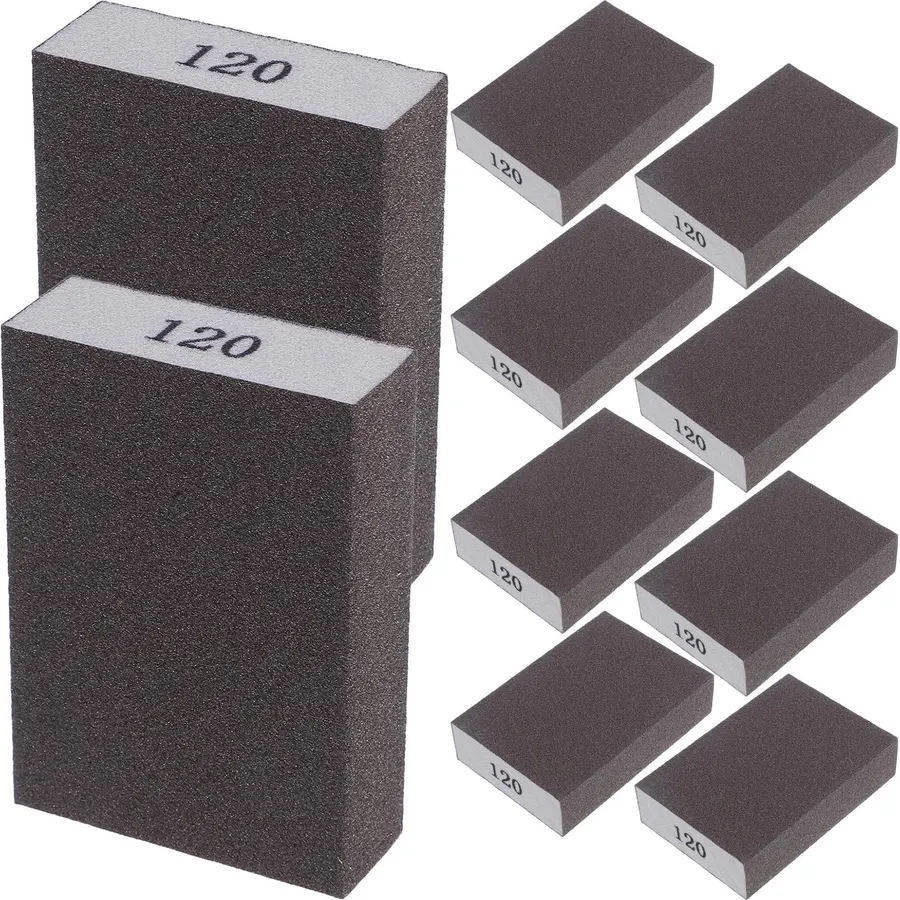 10pcs Grit Double Sided Sanding Sponge Block for Furniture Detail