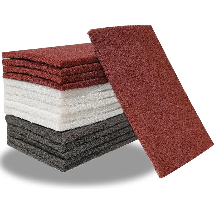 15 Pack 6" x 9" Hand Pads Set- Coarse Medium Fine Purpose Scuff Pads, Scuffing, Scouring, Sanding, Paint Primer Prep Adhesion Scratch - Surface Preparation Automotive Car Auto Body Woodworking