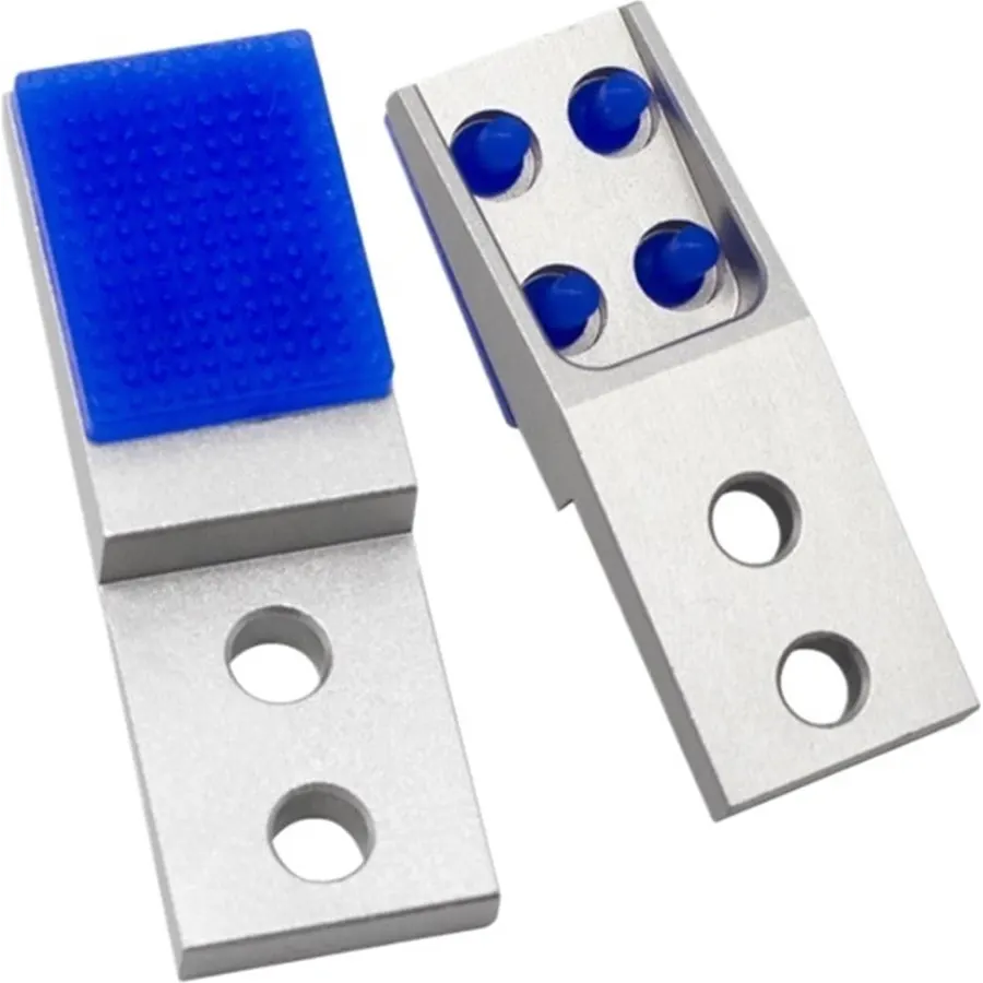 1pcs Pneumatic Finger Fixture Claw Head MHZ2-10D Finger Accessory MHZ2-16D MHZ2-20D MHZ2-25D Porous Tape Rubber pad(Dark Green)