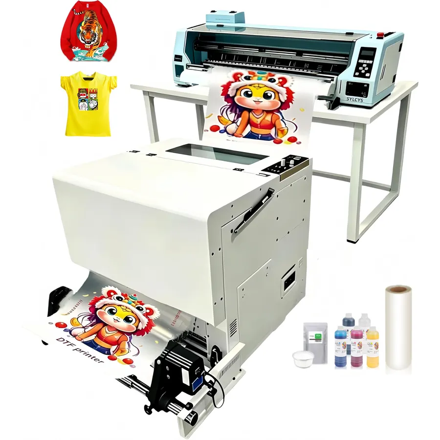 24 Inch Dual XP600 DTF Printer with Purifier Shaking Dryer