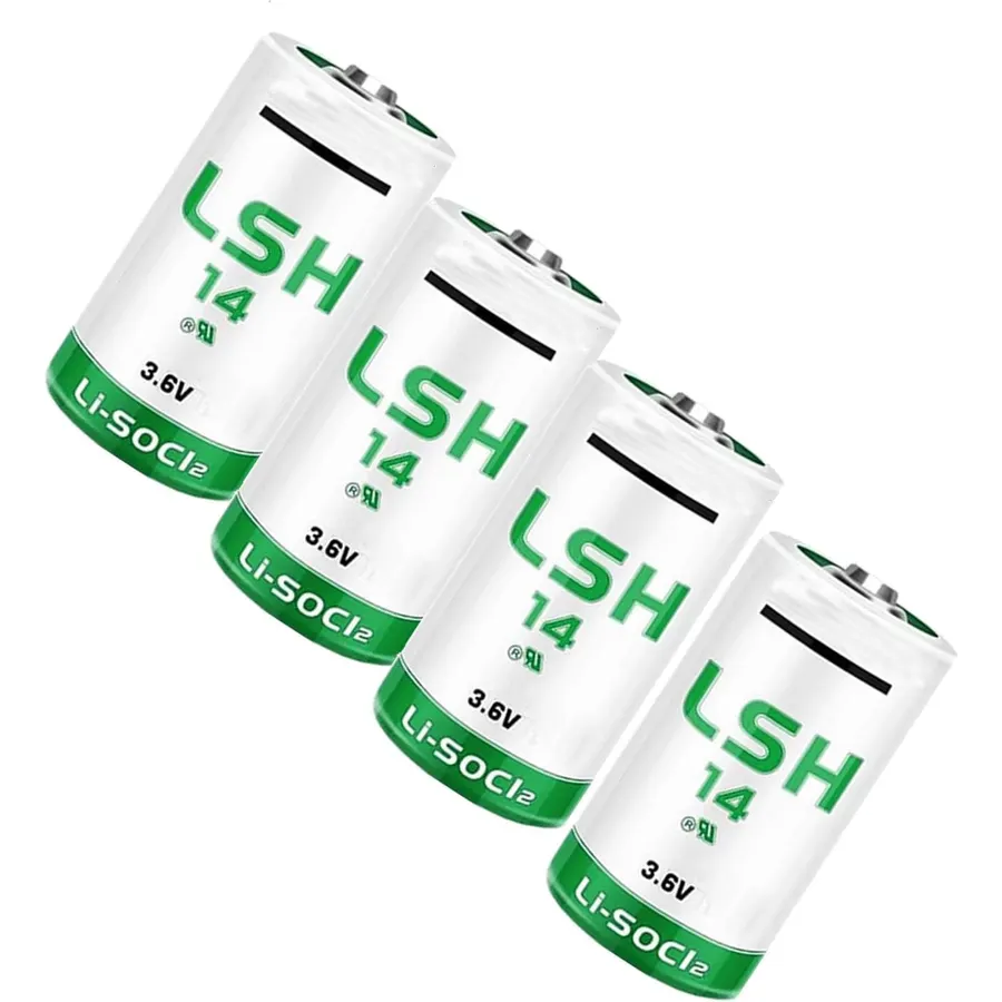 (4 Pcs) 5800mAh 3.6V LSH14 Battery Replaces for Size C LSH 14 LS26500 LS26500 Battery