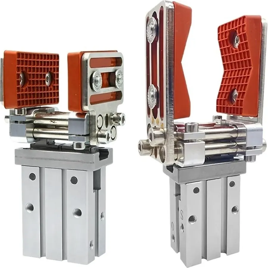 Adjustable Parallel Telescopic Bracket Accessory Gripper Cylinder MHZ2-16D MHZL2-16D Silicone Clamp Pneumatic Automated Actuator(Horizontal arc type2)