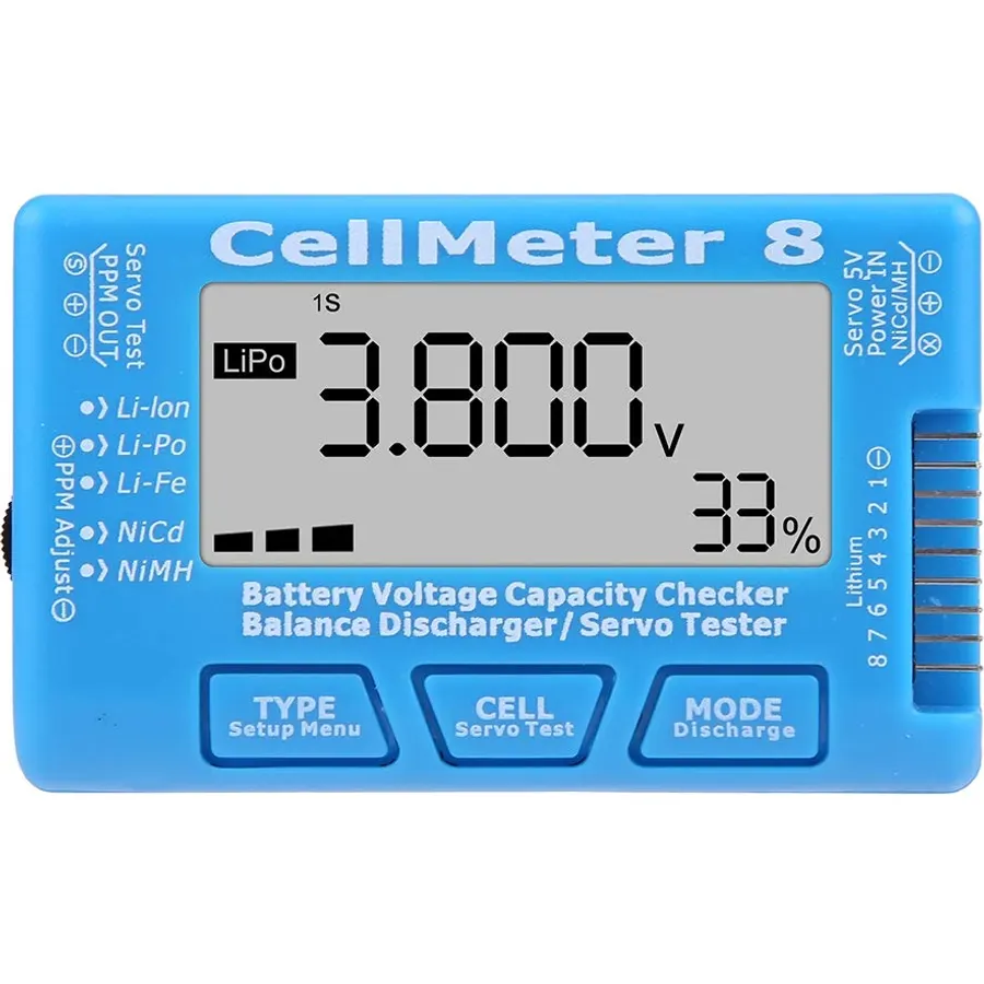 Battery Tester for LiPo and LiIon Cells