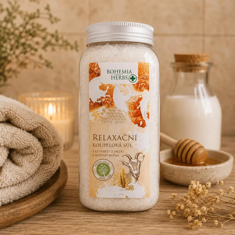 Bohemia Gifts Bath Salt Honey & Goat Milk