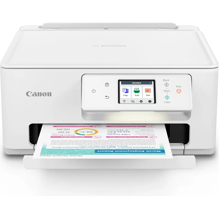 Canon PIXMA TS7720 Wireless All-in-One Color Inkjet Printer – Print, Copy, Scan – Auto Duplex, 15/10 PPM, 2.7” Touchscreen, Compact Home Photo Printer with Easy Setup