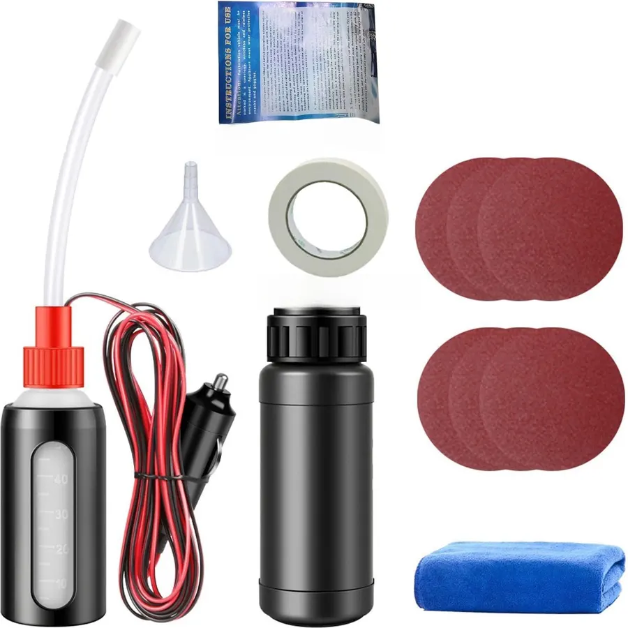 Headlight Restoration Kit Car Headlight Cleaner with 6 Sandpapers