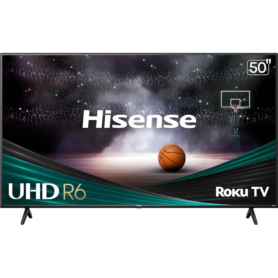 Hisense 50-Inch Class R6 Series 4K UHD Smart Roku TV with Alexa Compatibility, Dolby Vision HDR, DTS Studio Sound, Game Mode (50R6G),Black