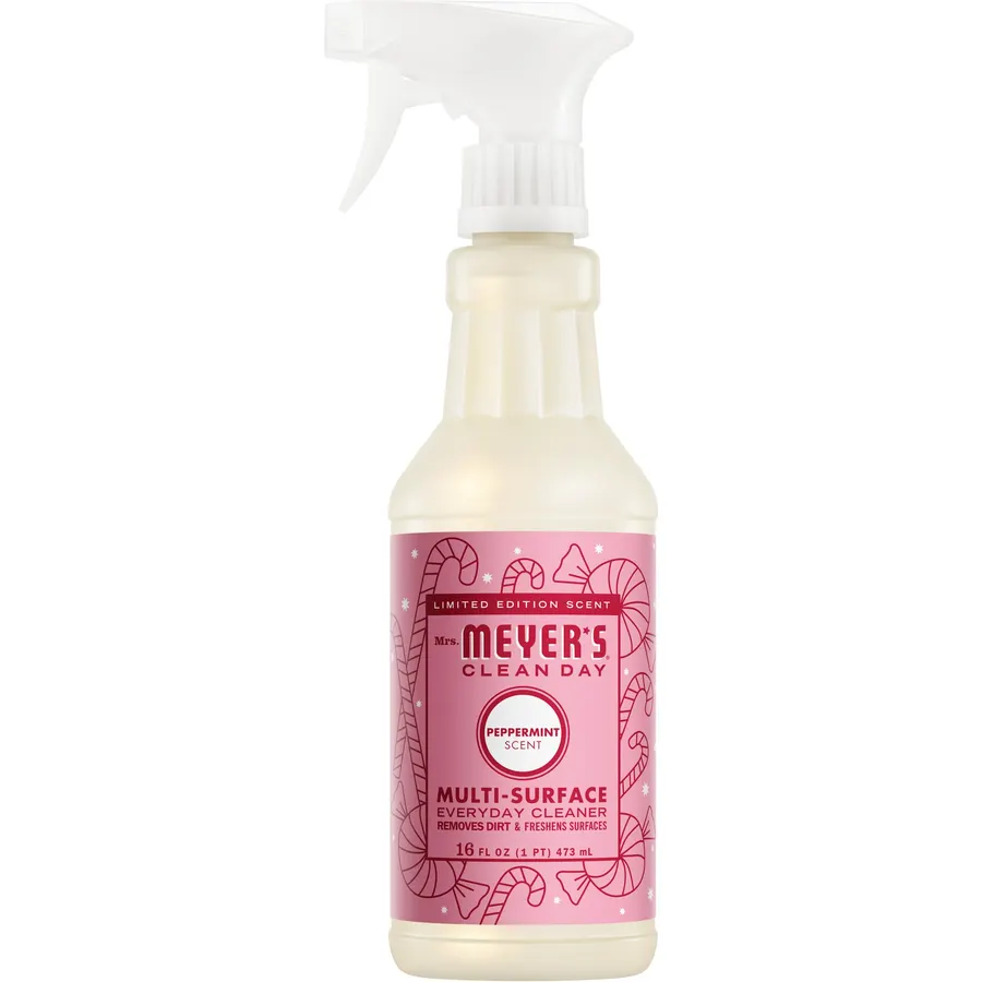 Mrs. MEYER'S CLEAN DAY Multi-Surface Cleaner, Peppermint, 16 Fl Oz (Pack of 6)