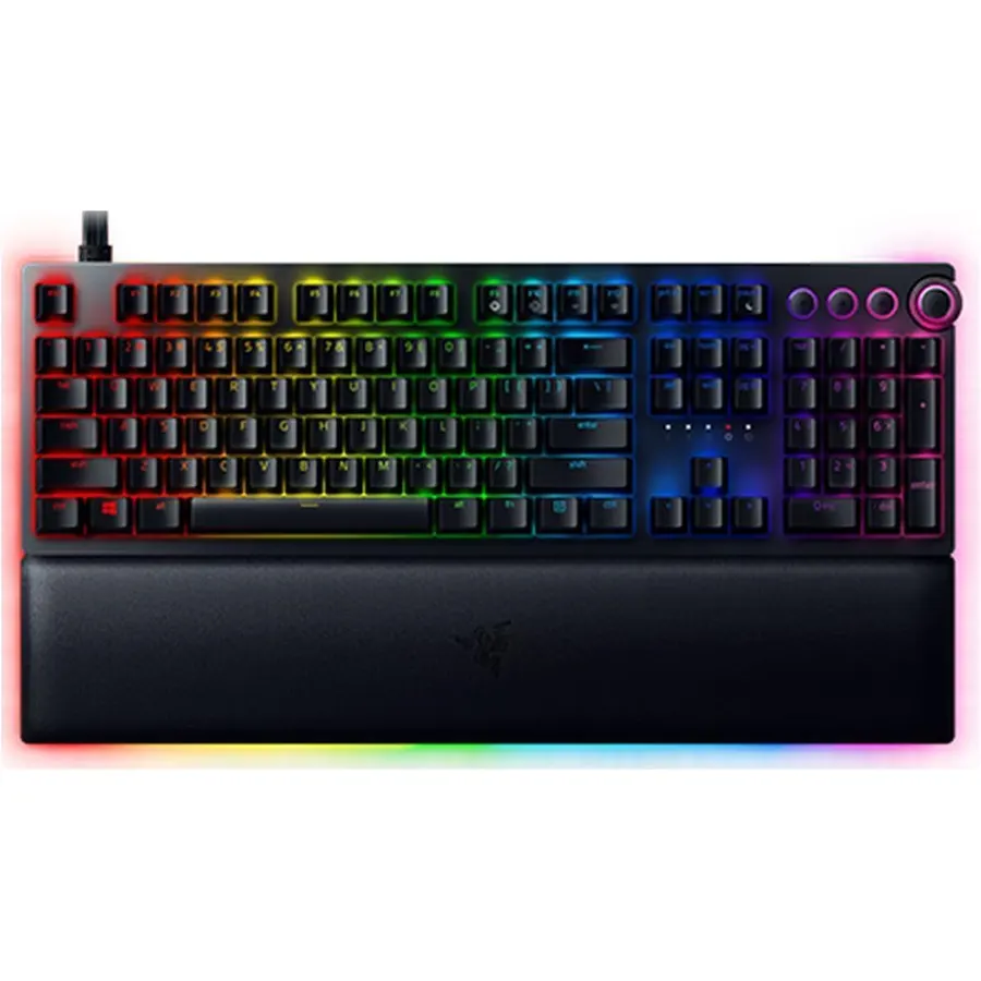 Razer Huntsman V3 Pro Mini - 60% Analog Optical Keyboard for Esports - Fast Burning (Fast Printing, Quick Integrated Adjustments, Multifunctional Steering Wheel) SE Layout | Black