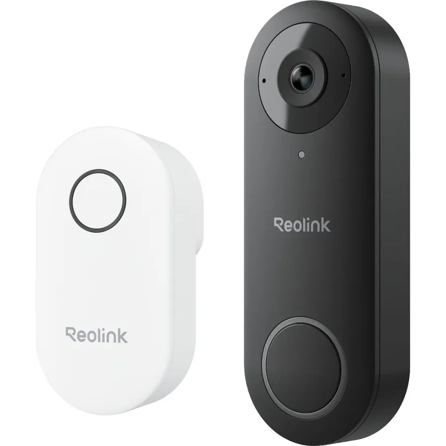 REOLINK Video Doorbell WiFi 2K Wired Camera, 4:3 Wide View, 2.4/5GHz, Chime Included