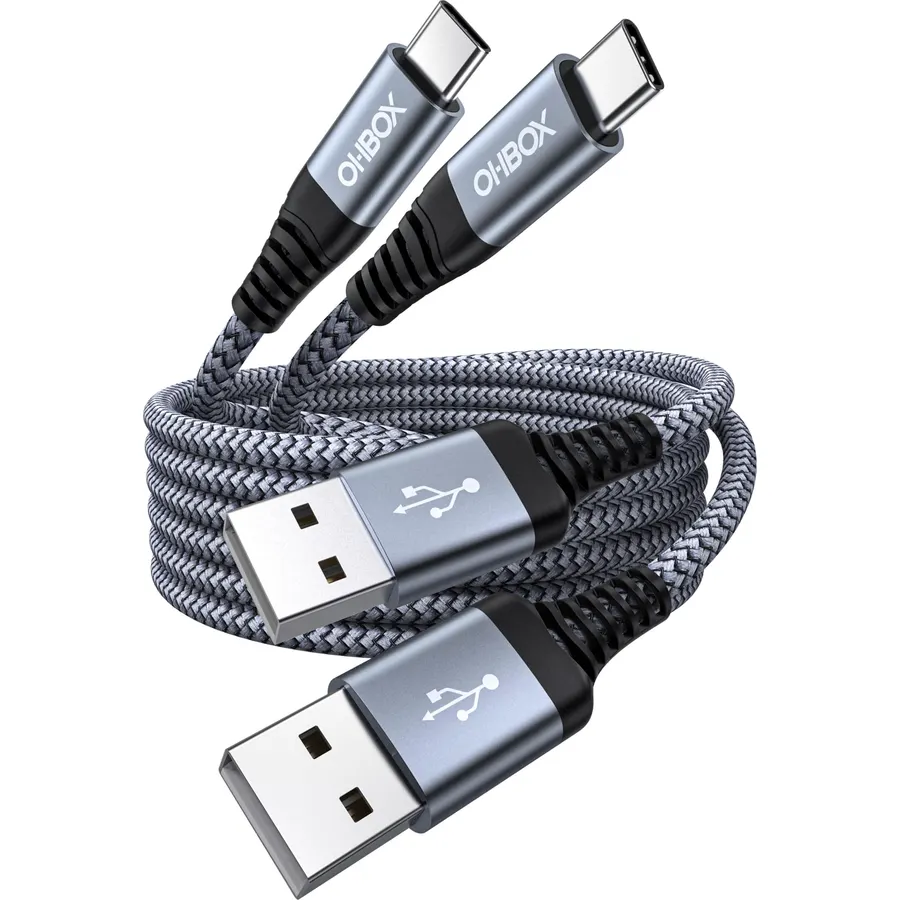 USB to USB C Cable 60W Fast Charging [2 Pack 6FT], USB A to USB C Cable for