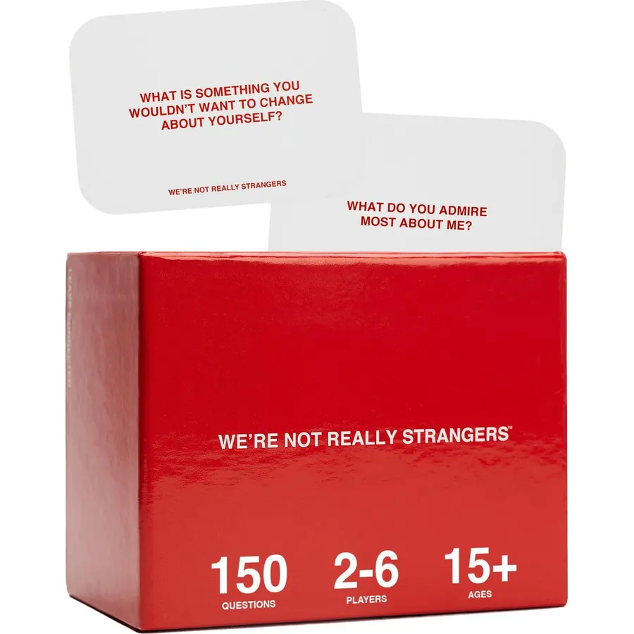 WE'RE NOT REALLY STRANGERS Card Game, Conversation Card Game for Adults